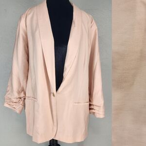 LC Lauren Conrad XXL‎ | Pink Blazer Jacket Pretty Pastel Soft Office Casual